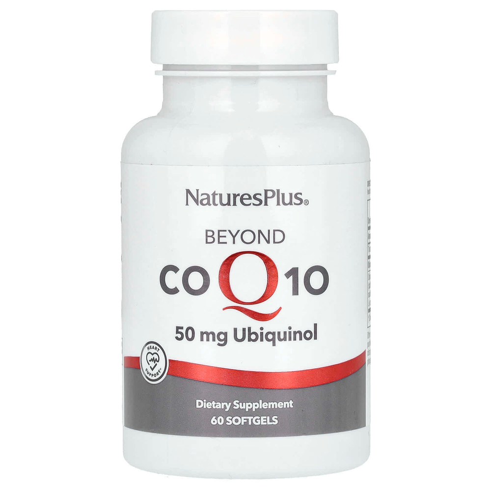 NaturesPlus, Beyond CoQ10, 50 мг, 60 мягких таблеток