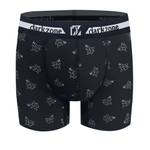 Темно-синие трусы-боксеры с принтом в виде акул (Размер: XL) (Цвет: темно-синий)