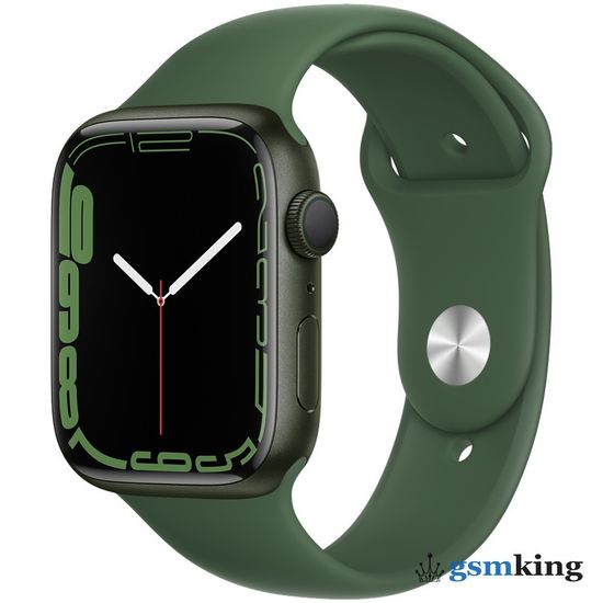 Apple Watch Series 7 GPS 45mm Green Aluminum Case with Sport Band Clover MKN73LL/A