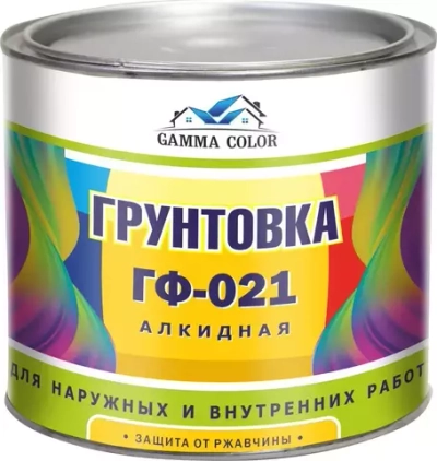 Грунтовка ГФ-021 красно-коричнев. 0,8 кг Gamma Color