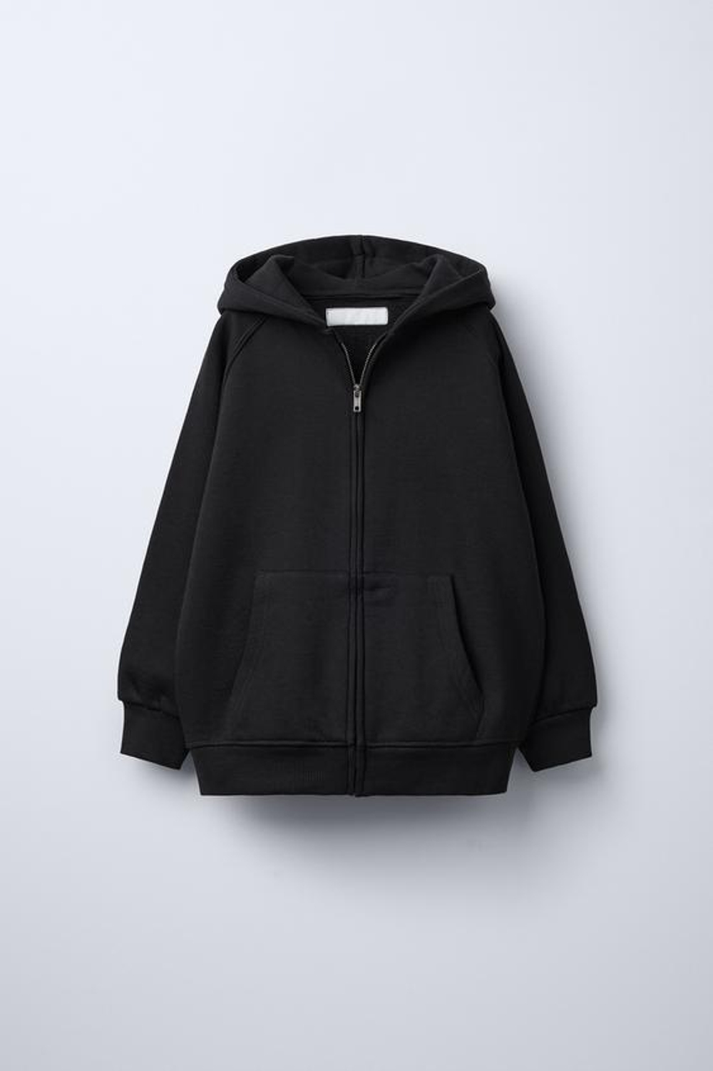 ZARA ХУДИ С МОЛНИЕЙ, ЧЕРНЫЙ