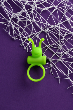 Эрекционное кольцо на пенис A-Toys by TOYFA Flik, силикон, зеленый, 9,1 см, Ø 3,1 см