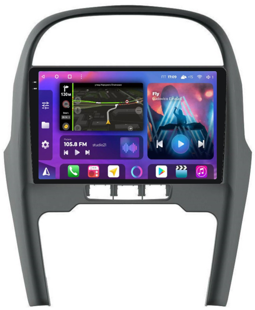 Магнитола для Chery Tiggo 2013-2016 - FarCar XXL1196M QLED+2K, Android 12, ТОП процессор, 8Гб+256Гб, CarPlay, 4G SIM-слот