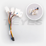 Комплект рамки с разъёмами 9" Mitsubishi Lancer 9, Cedia 2000-2008 серая рамка+климат - Car-Smart 9614S