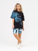 910 Костюм "черный/голубой" SveTekst (Акция)