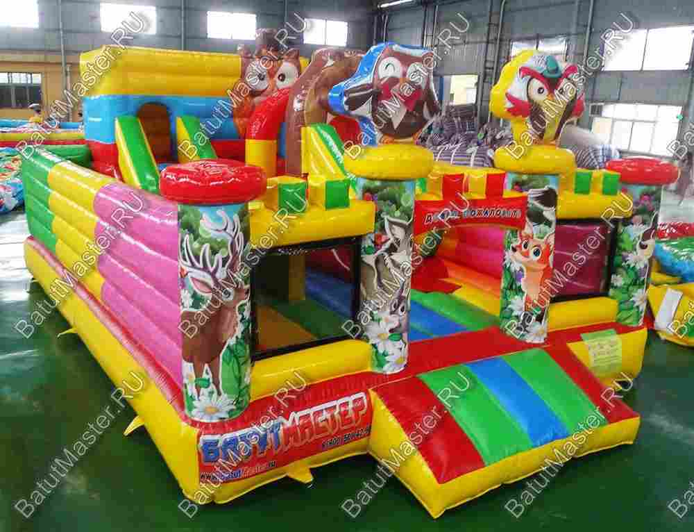 Надувной батут "В гостях у совы", 6,5*4,8*3,4 м