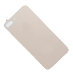 Задняя крышка для Apple iPhone 8 Plus Золото (стекло, широкий вырез под камеру, логотип) - Премиум