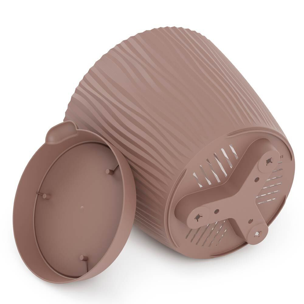 Горшок цветочный Флис 1,2л с прикорневым поливом, какао