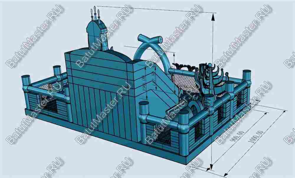 Коммерческий надувной батут "Нюргун Боотур"