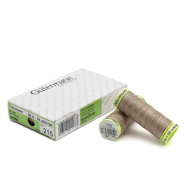 Нитки отделочные Gutermann Top Stitch 30 (30 метров), 5 кат. | 215 т.кремово-бежевый