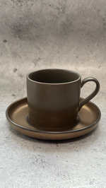 КОФЕЙНАЯ ПАРА 115мл, медный/серый "Corone Luminare"