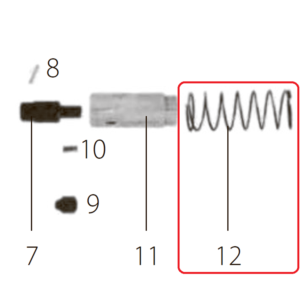 Запчасть №12 для FDPAG-H8. Возвратная пружина Запчасть №12 для FDPAG-H8. Возвратная пружина