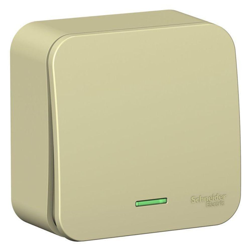 Выключатель 1-кл. ОП Blanca 10А IP20 (сх. 1) 250В с подсветкой с изолир. пластиной беж. SE BLNVA101117 Выключатель 1-кл. ОП Blanca 10А IP20 (сх. 1) 250В с подсветкой с изолир. пластиной беж. SE BLNVA101117