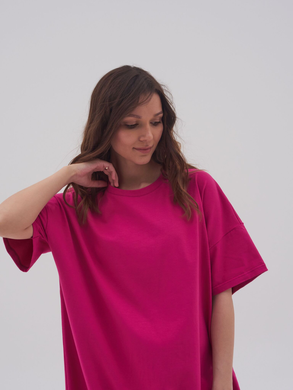 Платье футболка Миди