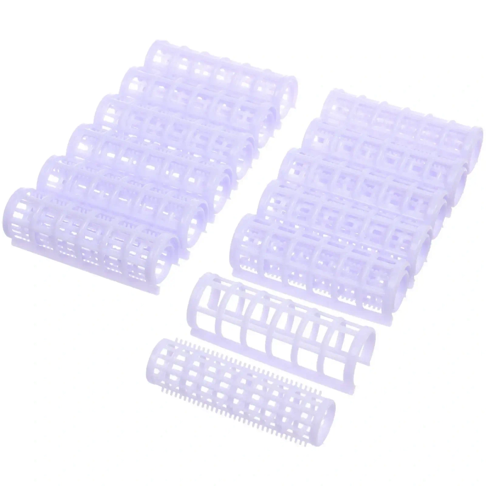 Бигуди пластмассовые с зажимом 12шт, цвет микс, d=20мм