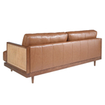 Диван 3-х местный 6177/KF8031-3P-M2731 из коричневой кожи