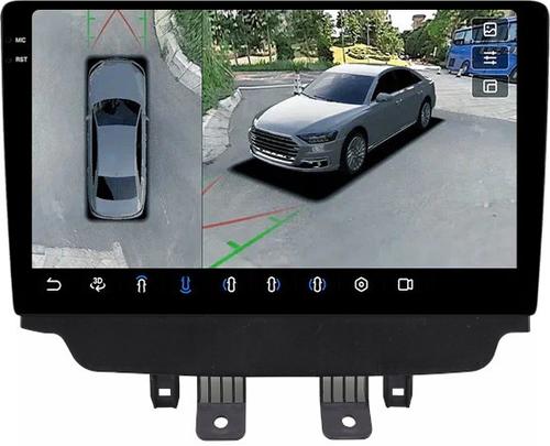 Магнитола для Mazda CX-3 2014-2023 (монохром) - FarCar BX10-360-9599A монитор 10.36" 2K QLED на Android 13, Быстрая, CarPlay, 4G SIM-слот, 4 камеры в комплекте
