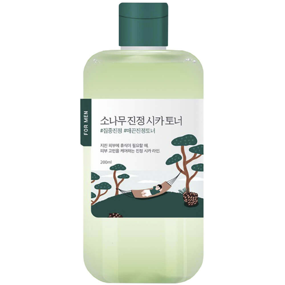 ROUND LAB For Men Pine Calming Cica Toner 200ml,Тонер с экстрактами сосны и центеллы для мужчин 200 мл