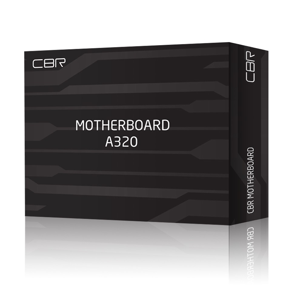 Материнская плата CBR A320 ( Chipset A320, Socket AM4, 2*DDR4, mATX, VGA+HDMI, 1*PCIEx16,1*PCIEx1, 1*M.2(NVME), 4*SATA3, 2*USB2.0 + 4*USB3.0, LAN 1Gb)