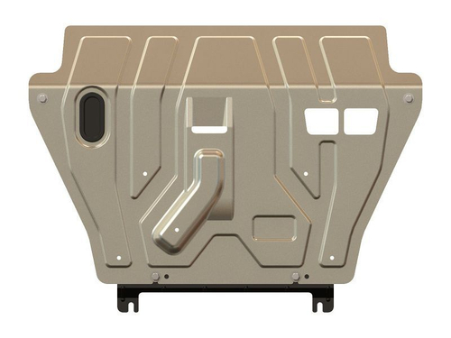 Защита картера двигателя, КПП (3 мм, алюминий) для Toyota RAV4 III 2005-2012 (V = 2.0; 2.2), Toyota RAV4 12/2012-10/2015 (V = 2.0 AT; 2.0 MT),, Toyota RAV4 11/2015-2019 (V = 2.0 AT; 2.0 MT) Sheriff.24.1897 CP