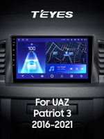 Teyes CC2 Plus 9"для UAZ  Patriot 3 2016-2021