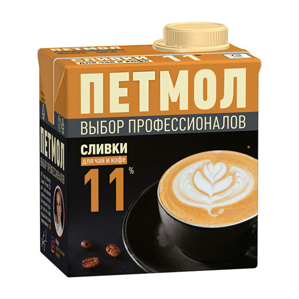 Сливки Петмол 11% Стерилизованные 500г