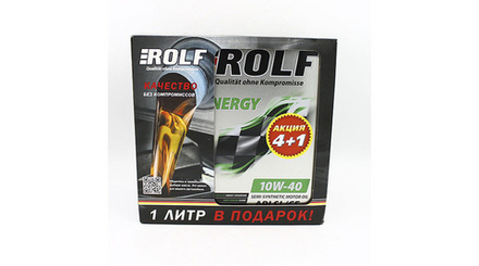 Rolf Energy 10W-40 A3/B4 SL/CF 4л (металл) Акция 4+1