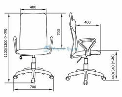 Кресло для персонала Астра А РС900 хром