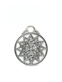 Магический кулон мальтийский крест Звезда Эрцгаммы из стали
