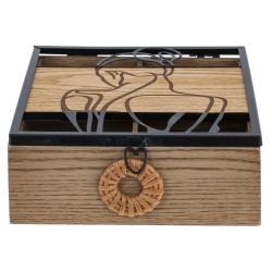 GAEM Шкатулка для чайных пакетиков, L16,5 W16,5 H6,5 см