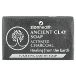 Zion Health, Кусковое мыло с древней глиной, активированный уголь, 170 г (6 унций)