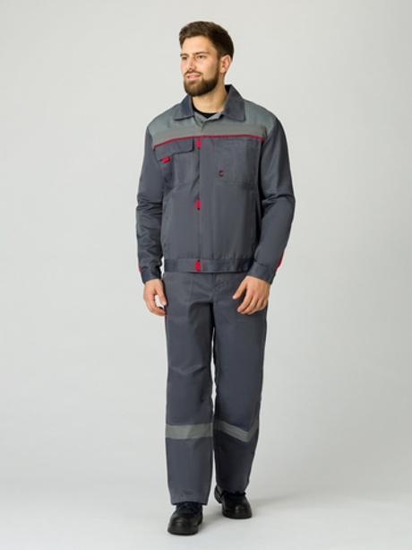 Костюм Фаворит-2 СОП п/к, т.серый/серый