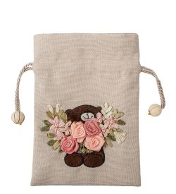 LK-12 Мешочек из льна «Нежные чувства»