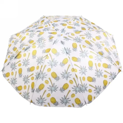 Зонт пляжный D=140см, h=170см «Ананасовый пляж» ДоброСад