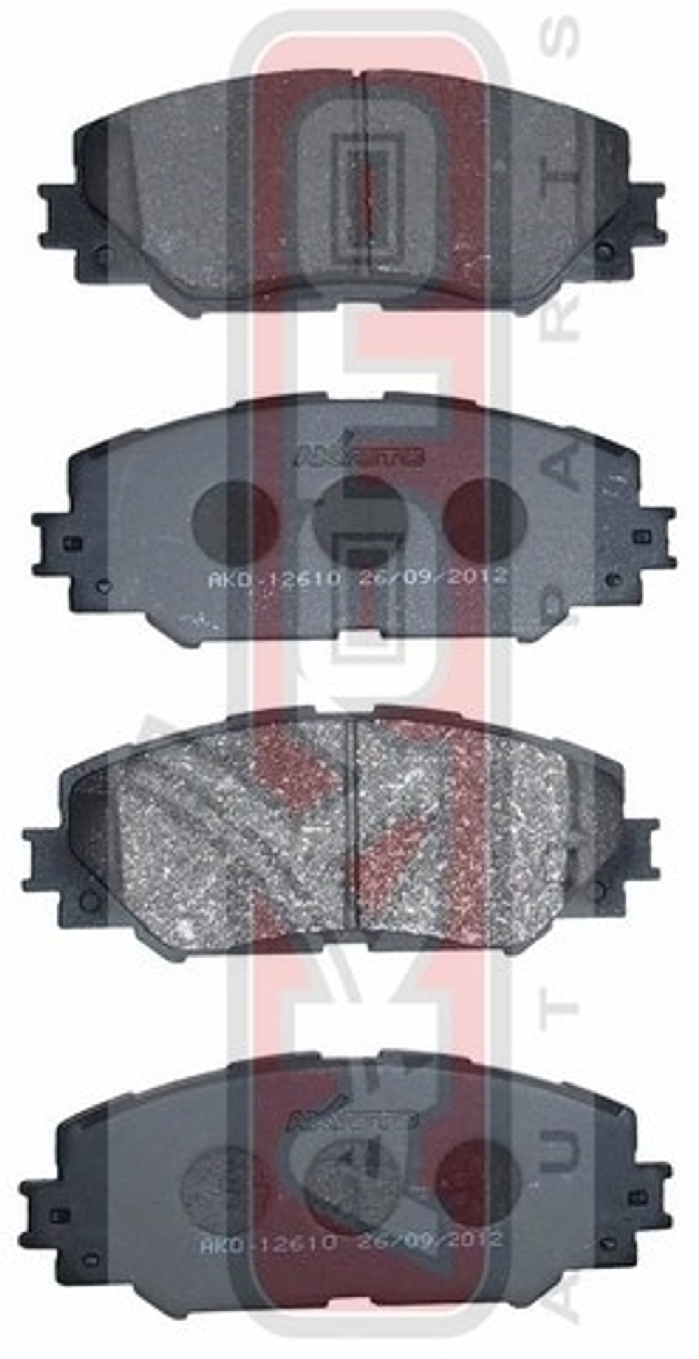 Колодки тормозные дисковые передние AKYOTO AKD12610