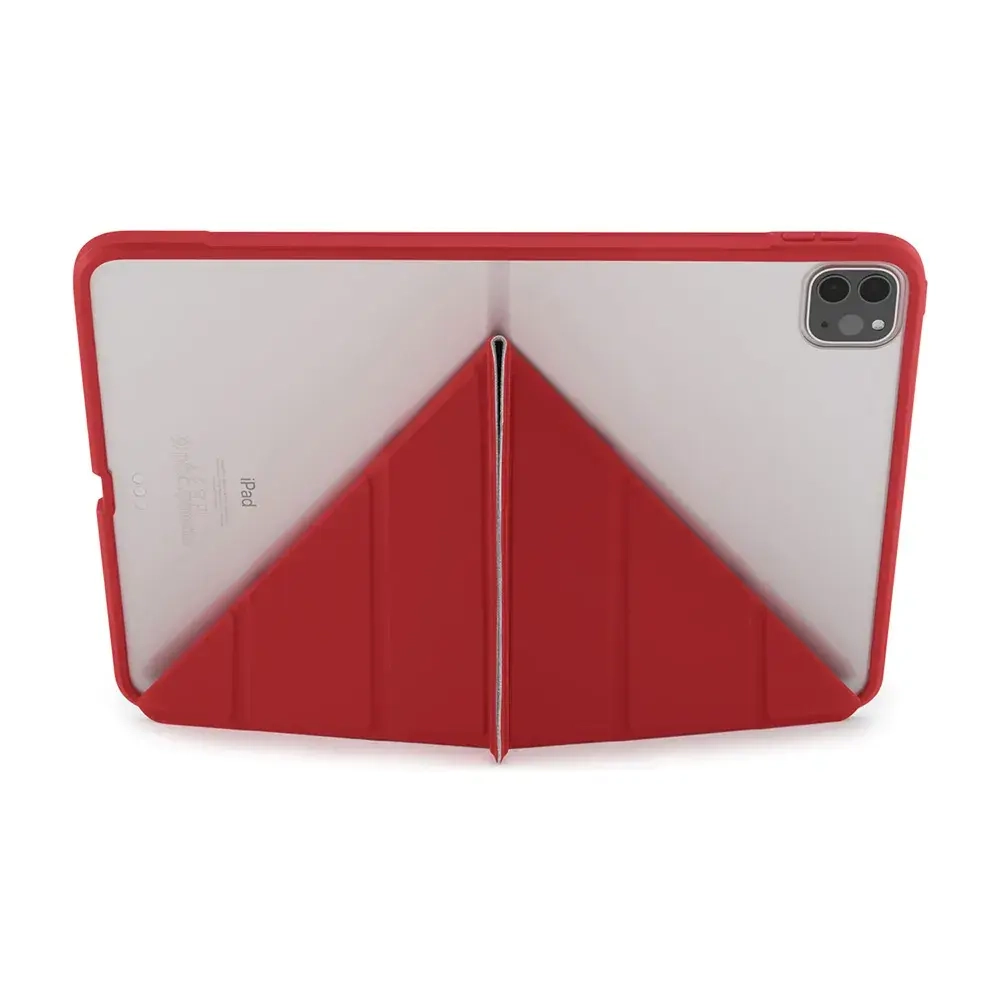 Чехол Pipetto Origami Case для iPad Pro 11 (2018) / Pro 2 (11) 2020 / Pro 3 (11) 2021 полиуретан с подставкой (красный)