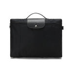 LONGCHAMP Le Pliage Green Canvas Handbag, Laptop Bag, Briefcase Women"s Black