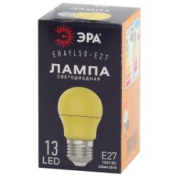 Лампа светодиодная ЭРА STD ERAYL50-E27 E27 / Е27 3Вт груша желтый для белт-лайт | Лампы светодиодные Белт-Лайт