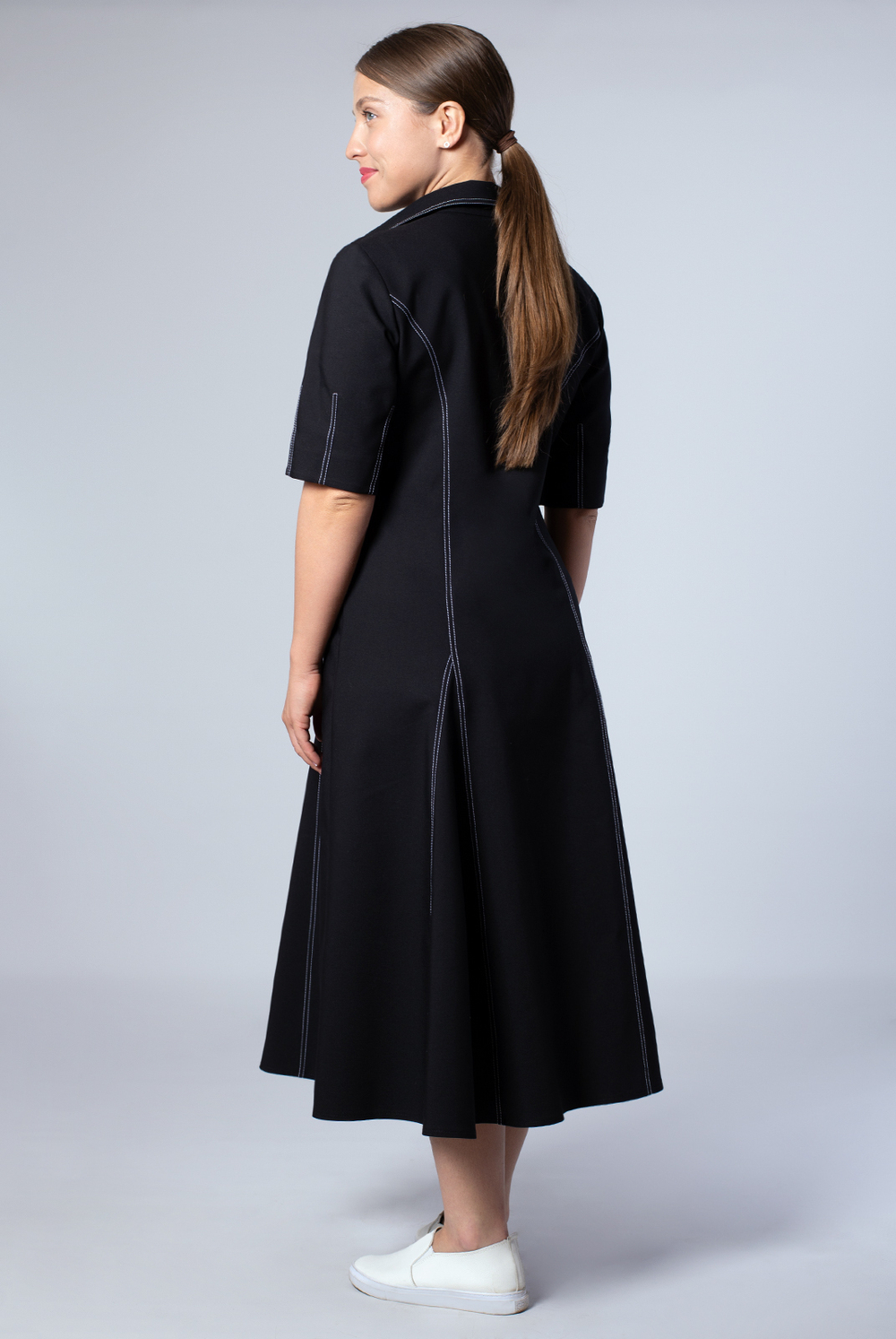 Платье женское 3964АП, черный #429Ч053964АП