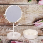 Зеркало настольное с органайзером для косметики «Beauty - Look», цвет белый, 33*14.5см