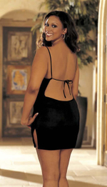 Мини-платье на тонких бретельках