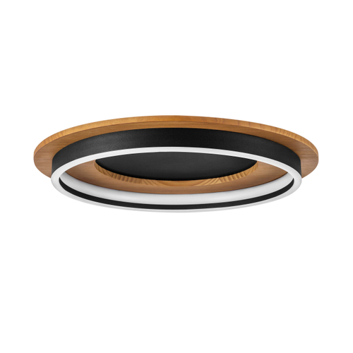 723017 Люстра LODI LED 25W 2000LM ЧЕРНЫЙ/ДЕРЕВО 3000K