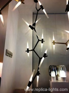 replica Lindsey Adelman 20 Bulbs Agnes Chandelier cascade ( black ) 