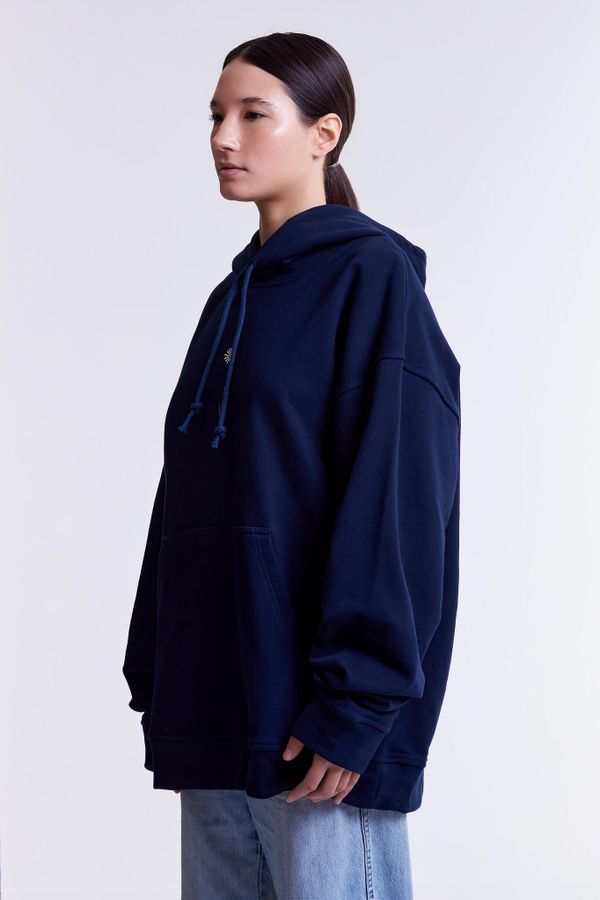 Худи Ромашка Light Темно-синий - фото 6