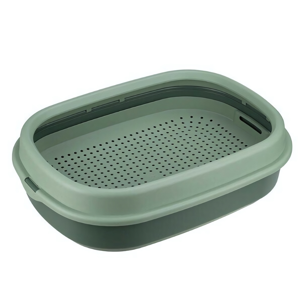 Лоток для кошек ЛЯ-МУРР 480×355мм с сеткой и низким бортом М1833