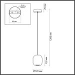 5060/1CA ODL Подвес GU10 4Вт 220В IP20 PENDANT