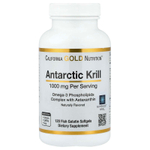 California Gold Nutrition, масло антарктического криля, комплекс фосфолипидов из омега-3 с астаксантином, натуральный вкус клубники и лимона, 120 капсул из рыбьего желатина