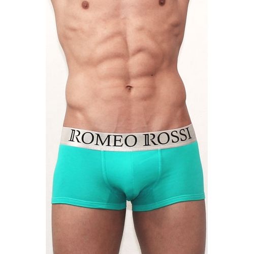 Мужские трусы боксеры цвет морской волны Romeo Rossi Steel Sky Blue Trunks RR00004