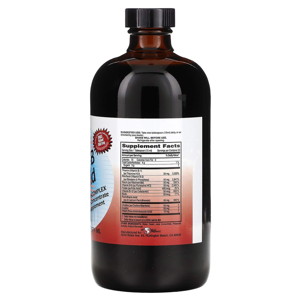 World Organic, Ultra-B, жидкий продукт, 474 мл (16 жидк. унций)