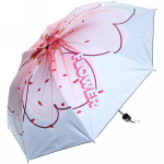 Зонт механический ветроустойчивый, матовая ручка «BESTzontik - lira», нежно голубой, длина 25см, d-110см